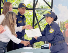 Claudia Maritza Osorio Zapata, instructora Cuerpo Oficial de Bomberos.