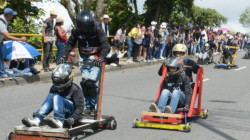 Debutan los carritos de balineras en la Feria de Manizales
