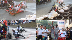 Adelantaron para ser campeones de los carritos de balineras de la Feria