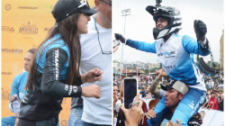 Honores para Valentina Roa y Sebastián Holguín en el down hill de la Feria