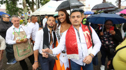 En este municipio de Caldas el registro fotográfico fue con las candidatas al Reinado Internacional del Café  