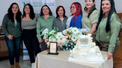 Equipo de trabajo de la Fundación Cruzada Social: Marcela Aristizábal Duque, Laura Marín Flores, Martha Lodoño Aristizábal, Pilar Maya Villegas, Claudia García Zapata, Lina Chavarriaga Tobón, y Claudia Villegas Pineda.