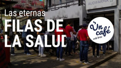 Las eternas filas de la salud que toman horas como Un Café cold brew