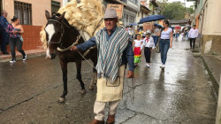 Fiesta de la Cabuya en Aranzazu, pasada por agua