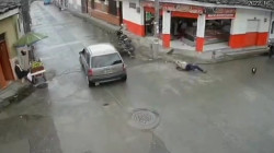 Conductor escapa tras atropellar a motociclista en Chinchiná