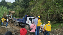Restauran vía en el sector de Villa Camila (Manzanares)