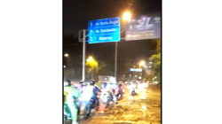 Fuerte lluvia azotó anoche a Manizales