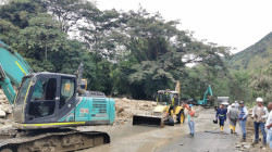 Derrumbe bloqueó todo el día el paso a Medellín 