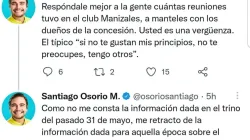 Al representante a la Cámara por Caldas Santiago Osorio le tocó retractarse
