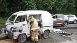Se volcó un carro en sector de Castilla de Manizales