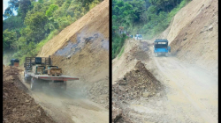 Vía Aranzazu - Salamina: habilitan paso a un carril