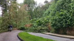 Habilitan la vía entre La Francia y El Topacio, retiraron deslizamiento 