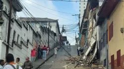 Se cayó fachada de vivienda que había sido reportada por riesgo estructural en San Joaquín