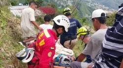 A una mujer le cayó encima una pared en Marmato