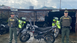Recuperan cinco motos e incautan dos más en Caldas