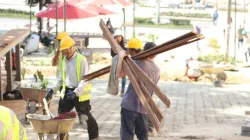 En el bulevar de la 48 siguen trabajando y falta por terminar 