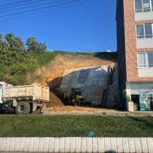 En Anserma limpiaron lote luego de dos años de su deslizamiento 