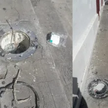 La Inmaculada Concepción, en Manizales, amaneció sin ocho reflectores 