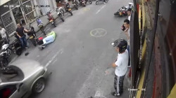 Conductor atropelló en Manizales a motociclista y a agente de tránsito para huir