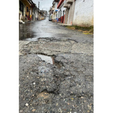 Denuncian mal estado de un tramo de la carrera cinco de Anserma (Caldas)