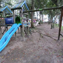 Sin juegos en el Parque Antonio Nariño de El Cable en Manizales