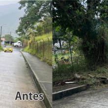 Despejaron el andén de la calle 10 de Anserma 