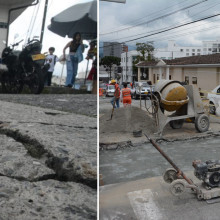 Empezaron a reparar los daños viales del sector de las funerarias de Manizales
