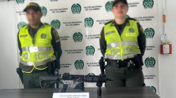El arma con la que pretendía volar de Pereira a Bogotá
