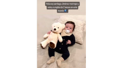 "Hola, soy Santiago Jiménez Restrepo, el hijo de Yeison Jiménez, y ajusté 2 meses"