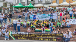 Desde Bogotá y Pereira se sumaron al Encuentro de Caminantes en Manzanares (Caldas)