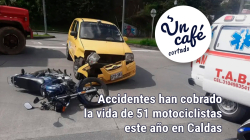 Siniestros de motos en Caldas: consejos para frenar los riesgos, en Un Café cortado
