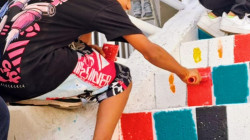 Llenan de arte las escalas de Anserma con diseños embera