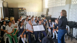 Sonaron melodías de clarinete en el colegio Mitre de Chinchiná en el Festival Alonso Marín