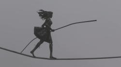 Desmontan la icónica escultura 'Malabares' de Bellas Artes, en Manizales: ¿por qué?