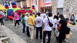 El barrio Los Cedros de Manizales celebró sus 60 años: homenajearon al policía más longevo