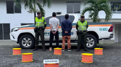 Los capturaron transportando explosivos por vía del Eje Cafetero 