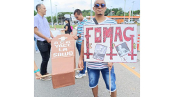 Maestros se concentran en municipios de Caldas en contra del mal servicio de salud y anuncian otro paro