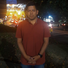 Alexánder Olaya Muñoz, miembro de la Central Unitaria de Trabajadores (CUT)