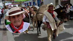 Este pueblo patrimonio bicentenario de Colombia honra la labor de uno de sus últimos arrieros: tiene 78 años