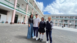 Escritora famosa les cumple el sueño a estudiantes de colegio de Manizales: conversa con ellos sobre su libro 