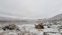Espectáculo natural: la Laguna del Otún, en el PNN Los Nevados, se vistió de blanco