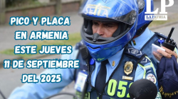 Pico y placa en Armenia (Quindío) este jueves, 11 de septiembre del 2025