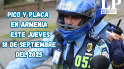 Pico y placa en Armenia (Quindío) este jueves, 18 de septiembre del 2025