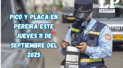 Pico y placa en Pereira (Risaralda) este jueves, 11 de septiembre del 2025