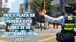 Pico y placa en Pereira (Risaralda) este lunes, 22 de septiembre del 2025