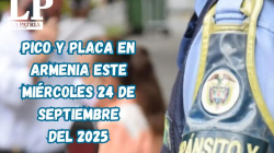 Pico y placa en Armenia (Quindío) este miércoles, 24 de septiembre del 2025