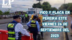 Pico y placa en Pereira (Risaralda) este viernes, 26 de septiembre del 2025