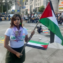 Video: plantón en Manizales, con banderas de Palestina arropan una plazoleta, se reúnen decenas de ciudadanos Erika Milena Muñoz Villarreal, Movimiento Socioambiental Kumanday