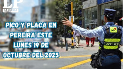 Pico y placa en Pereira (Risaralda) este lunes, 20 de octubre del 2025