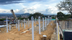 Así se ve la construcción del Coliseo Multipropósito en Pereira: avanza en un 38 % en su obra física